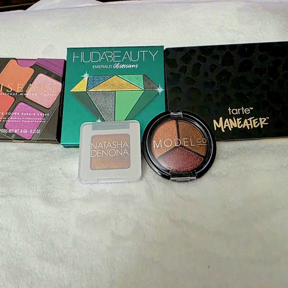 Shadow palette bundle - Viseart, Huda Beauty, Tarte, Natasha Denona, Model Co